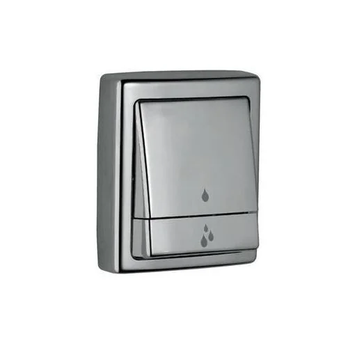 Jaquar Metropole Flush Valve Dual Flow 32Mm Size (Concealed Body) With Concealed Shut Off Provision & Rectangular Dual Flush Plate, Abs Chrome Plated