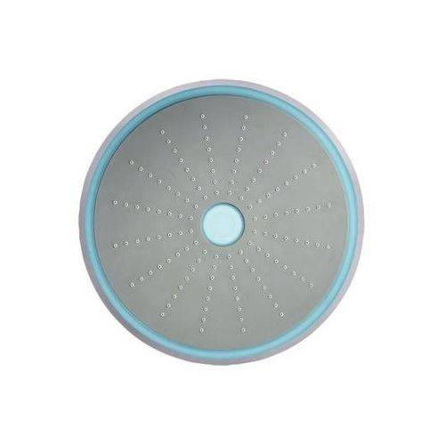 Jaquar Led Overhead Shower 234Mm Round Shape Single Flow (Abs Body Chrome Plated With Gray Face Plate) With Rubit Cleaning System