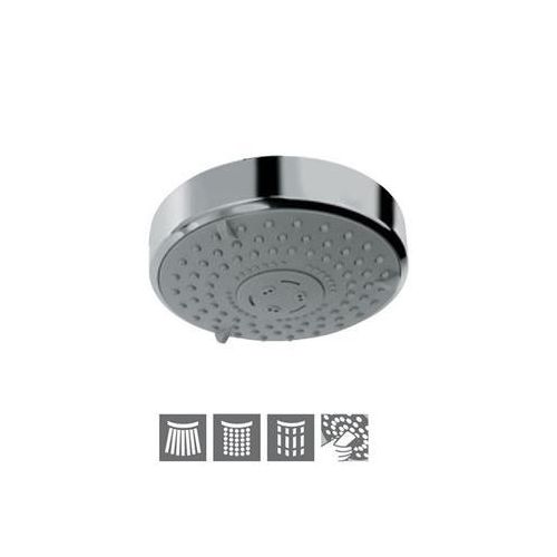 Jaquar Overhead Shower 120Mm Round Shape Multi Flow (Abs Body Chrome Plated With Gray Face Plate) With Rubit Cleaning System