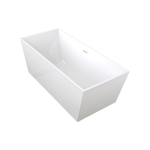 Kohler Evok 2.0 Seamless Freestanding Acrylic Rectangular Bathtub white