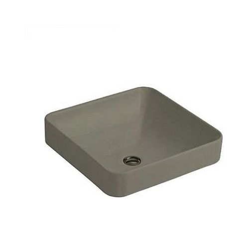 Kohler Forefront Square Vessel Lavatory Without Faucet Hole Cashmere (K-2661In-K4)