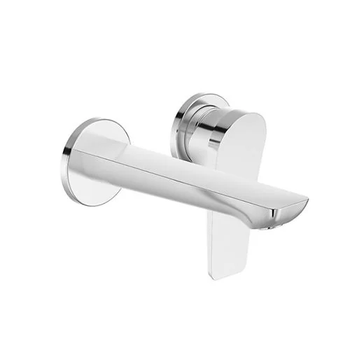 Kohler Fore Arc Single Control Wall Mount  Lav Faucet Trim Without  Drain Polished Chrome (K-27483In-4Nd-Cp)