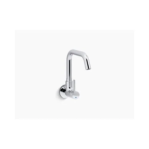 Kohler Cuff Single Handle Wall-Mount Cold-Only Kitchen Faucet Polished Chrome (K-37314In-4-Cp)