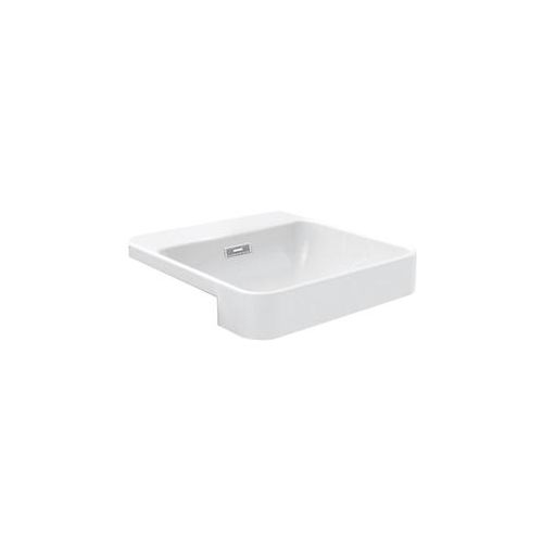 Kohler Forefront Square Semi-Recessed Lavatory White (K-98930X-1-0)