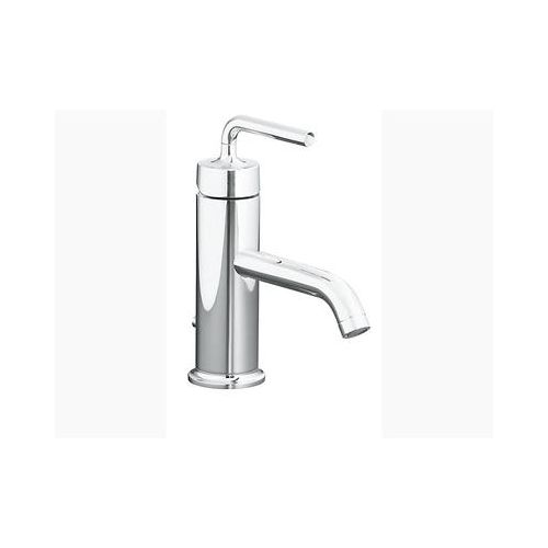 Kohler Purist Single-Control Lavatory Faucet With Straight Lever Handle With Drain Polished Chrome (K-14402In-4A-Cp)