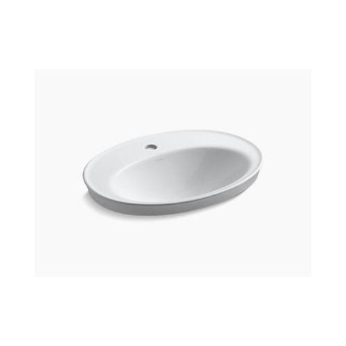 Kohler Serif Self-Rimming Lavatory With Single  Faucet Hole White (K-2075In-1-0)