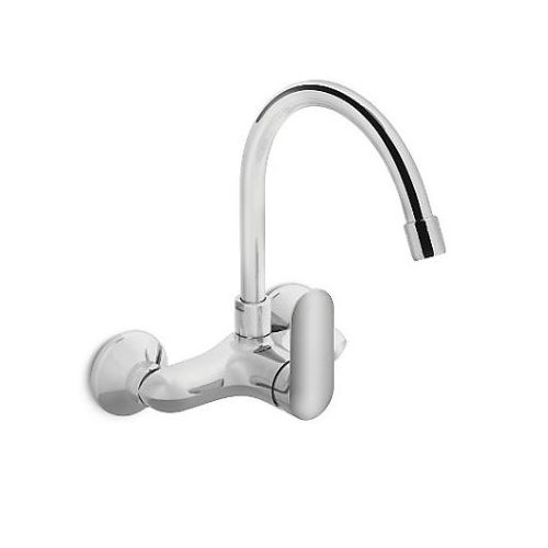 Kohler Kumin Single-Handle Wall Mount Kitchen Faucet In Polished Chrome Polished Chrome (K-99483In-A4-Cp)