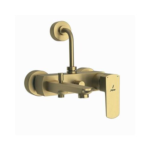 Jaquar Kubix Prime Single Lever Wall Mixer 3-In-1 System With Provision For Both Hand Shower And Overhead Shower Complete With 115Mm Long Bend Pipe, Connecting Legs & Wall Flange (Without Hand & Overhead Shower) Antique Bronze