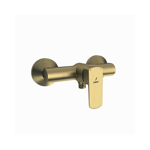 Jaquar Kubix Prime Single Lever Exposed Shower Mixer For Connection To Hand Shower With Connecting Legs & Wall Flanges Antique Bronze