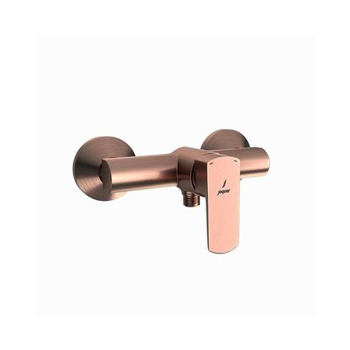 Jaquar Kubix Prime Single Lever Exposed Shower Mixer For Connection To Hand Shower With Connecting Legs & Wall Flanges Antique Copper