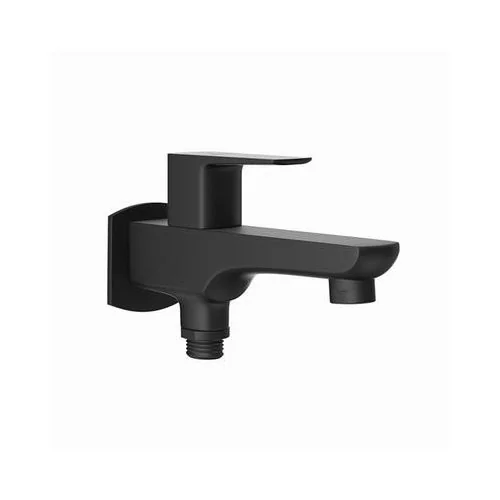 Jaquar Kubix Prime 2 Way Bib Cock With Wall Flange Black Matt