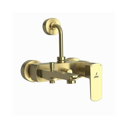 Jaquar Kubix Prime Single Lever Wall Mixer 3-In-1 System With Provision For Both Hand Shower And Overhead Shower Dust Gold KUP-GDS-35125PM