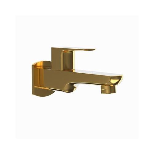 Jaquar Kubix Prime Bib Cock With Wall Flange Full Gold