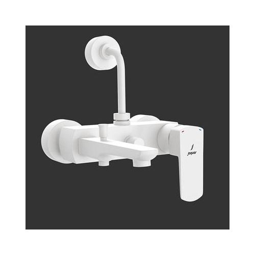 Jaquar Kubix Prime Single Lever Wall Mixer 3-In-1 System With Provision For Both Hand Shower And Overhead Shower White Matt