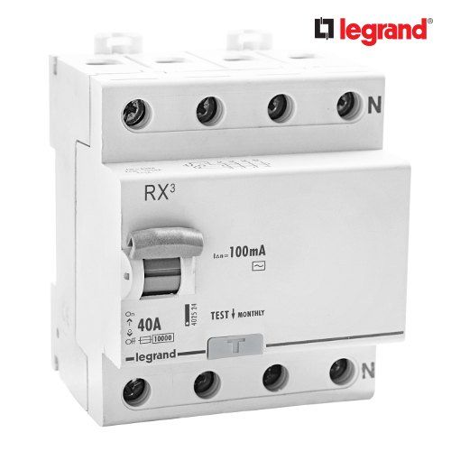 Legrand RX3 RCCB 40A Four Pole 100 mA