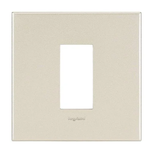 Legrand Arteor Square Cover Plate with Metal Frame Champagne