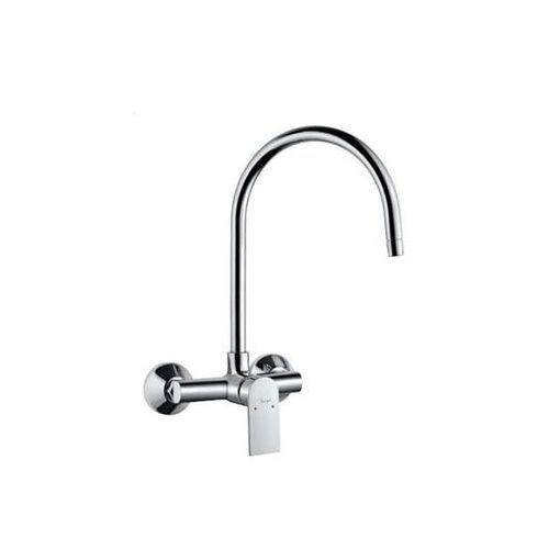 Jaquar Lyric Single Lever Sink Mixer With Swinging Spout On Upper Side (Wall Mounted Model) With Connecting Legs & Wall Flanges