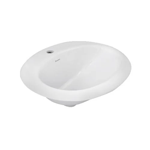 Parryware Mini Oval Self Rimming Counter Top Wash Basin White