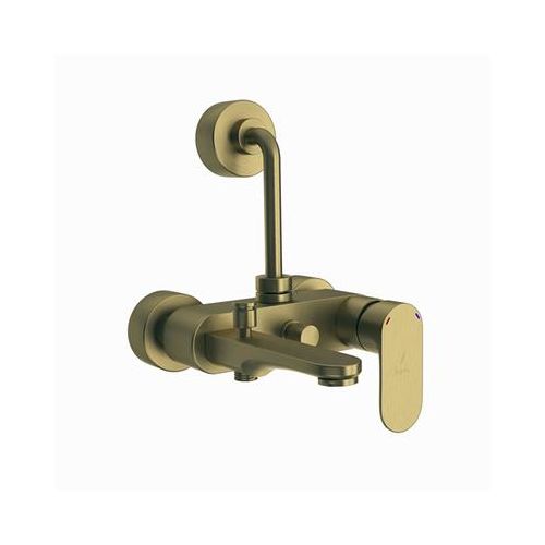 Jaquar Opal Prime Single Lever Wall Mixer 3-In-1 System With Provision For Both Hand Shower And Overhead Shower Complete With 115Mm Long Bend Pipe, Connecting Legs & Wall Flange (Without Hand & Overhead Shower) Antique Bronze