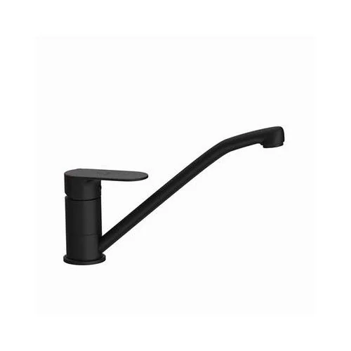 Jaquar Opal Prime Single Lever Sink Mixer With Swinging Spout (Table Mounted) With 450Mm Long Braided Hoses Black Matt