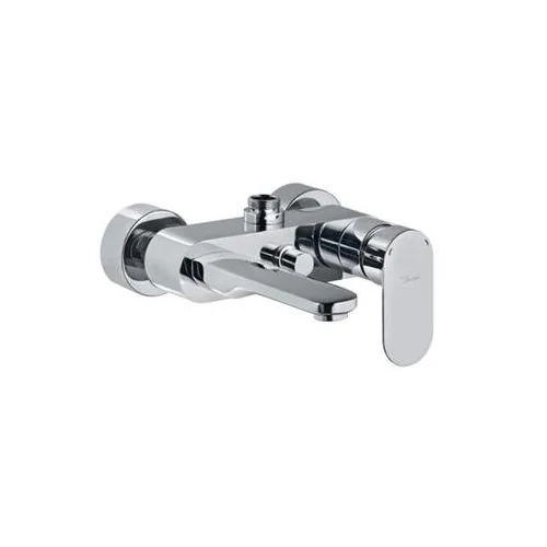 Jaquar Opal Prime Single Lever Wall Mixer With Provision For Connection To Exposed Shower Pipe (Sha-1211) With Connecting Legs & Wall Flanges Chrome