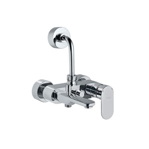 Jaquar Opal Prime Single Lever Wall Mixer 3-In-1 System With Provision For Both Hand Shower And Overhead Shower Complete With 115Mm Long Bend Pipe, Connecting Legs & Wall Flange (Without Hand & Overhead Shower) Chrome