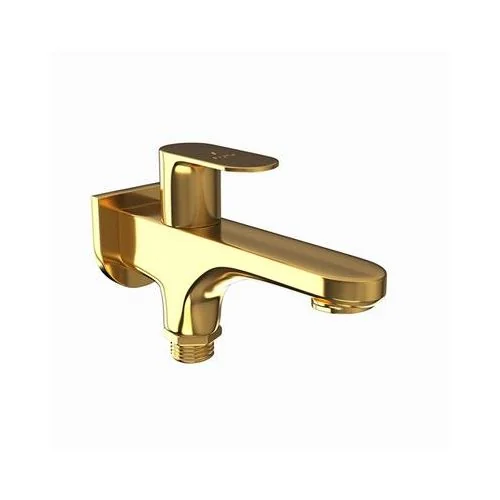 Jaquar Opal Prime 2 Way Bib Cock With Wall Flange Full Gold