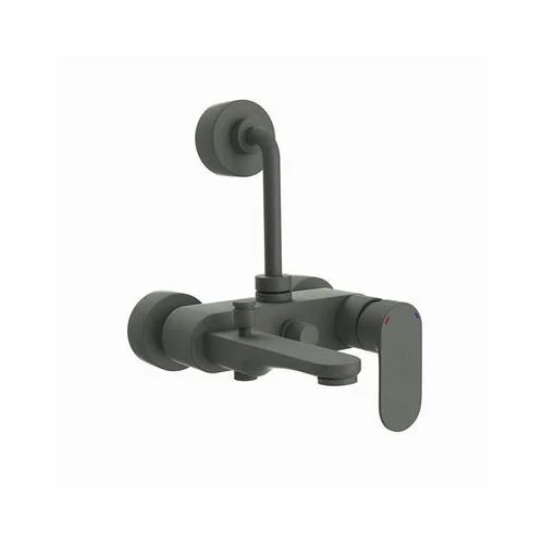 Jaquar Opal Prime Single Lever Wall Mixer 3-In-1 System With Provision For Both Hand Shower And Overhead Shower Complete With 115Mm Long Bend Pipe, Connecting Legs & Wall Flange (Without Hand & Overhead Shower) Graphite