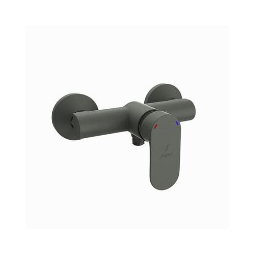 Jaquar Opal Prime Single Lever Exposed Shower Mixer For Connection To Hand Shower With Connecting Legs & Wall Flanges Graphite