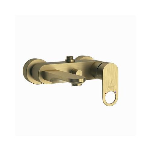 Jaquar Ornamix Prime Single Lever Wall Mixer With Provision For Connection To Exposed Shower Pipe With Connecting Legs & Wall Flanges Antique Bronze