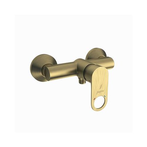 Jaquar Ornamix Prime Single Lever Exposed Shower Mixer For Connection To Hand Shower With Connecting Legs & Wall Flanges Antique Bronze