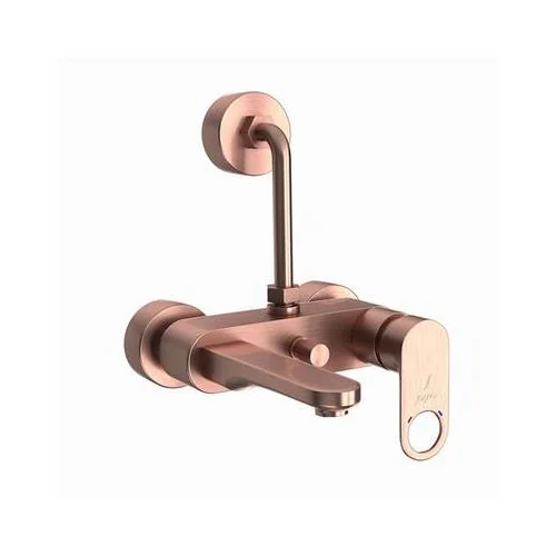 Jaquar Ornamix Prime Single Lever Wall Mixer With Provision For Overhead Shower With 115Mm Long Bend Pipe On Upper Side, Connecting Legs & Wall Flanges Antique Copper