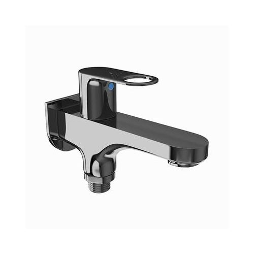 Jaquar Ornamix Prime 2 Way Bib Cock With Wall Flange Black Chrome