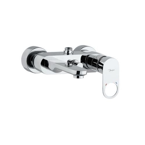 Jaquar Ornamix Prime Single Lever Wall Mixer With Provision For Connection To Exposed Shower Pipe With Connecting Legs & Wall Flanges Chrome