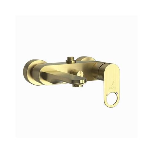 Jaquar Ornamix Prime Single Lever Wall Mixer With Provision For Connection To Exposed Shower Pipe With Connecting Legs & Wall Flanges Dust Gold