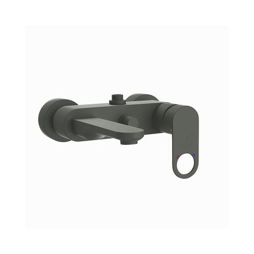 Jaquar Ornamix Prime Single Lever Wall Mixer With Provision For Connection To Exposed Shower Pipe With Connecting Legs & Wall Flanges Graphite