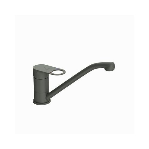 Jaquar Ornamix Prime Single Lever Sink Mixer With Swinging Spout (Table Mounted) With 450Mm Long Braided Hoses Graphite