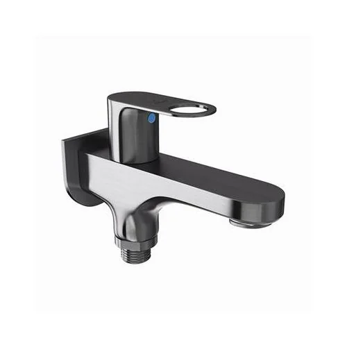 Jaquar Ornamix Prime 2 Way Bib Cock With Wall Flange Stainless Steel