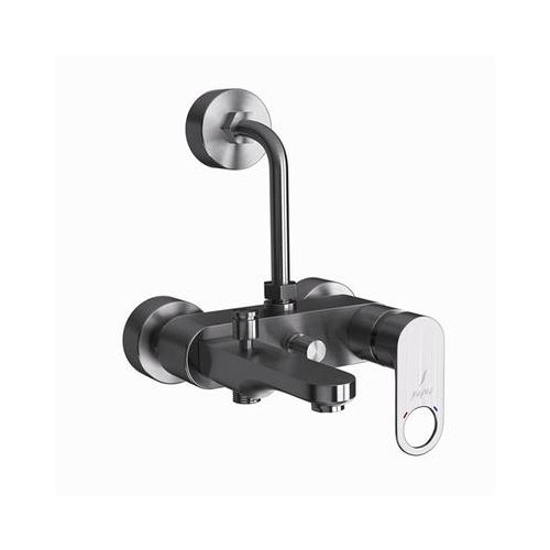 Jaquar Ornamix Prime Single Lever Wall Mixer 3-In-1 System With Provision For Both Hand Shower And Overhead Shower Complete With 115Mm Long Bend Pipe, Connecting Legs & Wall Flange (Without Hand & Overhead Shower) Stainless Steel