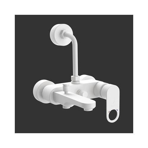 Jaquar Ornamix Prime Single Lever Wall Mixer 3-In-1 System With Provision For Both Hand Shower And Overhead Shower White Matt ORP-WHM-10125PM