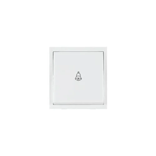 Roma 10A Bell Push White Switch - 2M