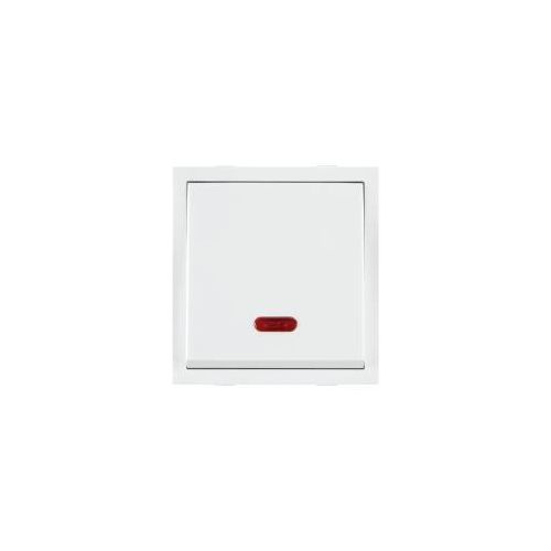 Roma 10AX 1 Way Dura White Switch With Neon