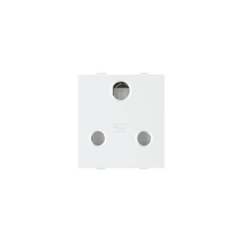 Roma 16 A 3 Pin White Socket(Heavy duty)