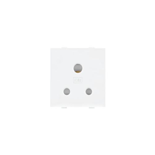 Roma 6A 3 Pin White Socket with ISI