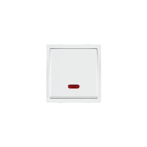 Roma 20A 1 Way Dura White Switch With Neon - 2M