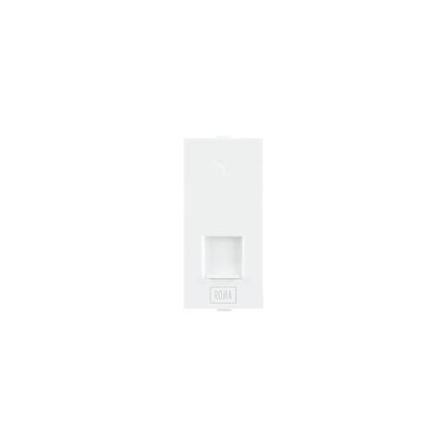 Roma White ,RJ 11, Telephone Jack Single With Shutter