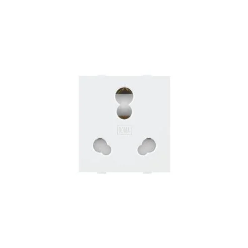 Roma White, 25 & 10A, Twin Socket(Heavy Duty)