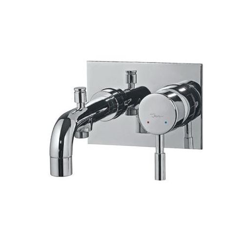 Jaquar Solo Single Lever High Flow Bath & Shower Mixer (Concealed Body) Wall Mounted Model With Button Spout