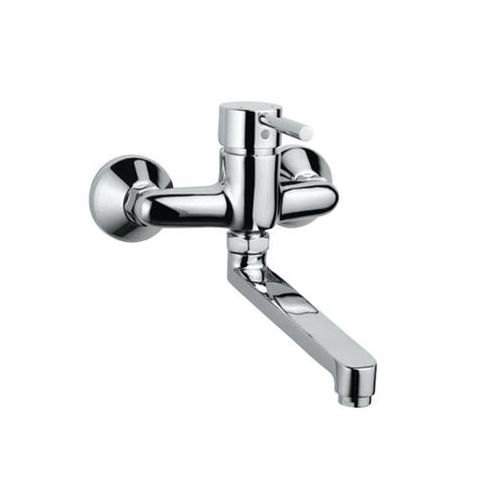 Jaquar Solo Single Lever Sink Mixer Swinging Spout (Wall Mounted Model) With Connecting Legs & Wall Flanges