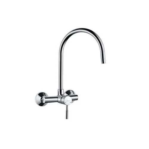 Jaquar Solo Single Lever Sink Mixer With Swinging Spout On Upper Side (Wall Mounted Model) With Connecting Legs & Wall Flanges